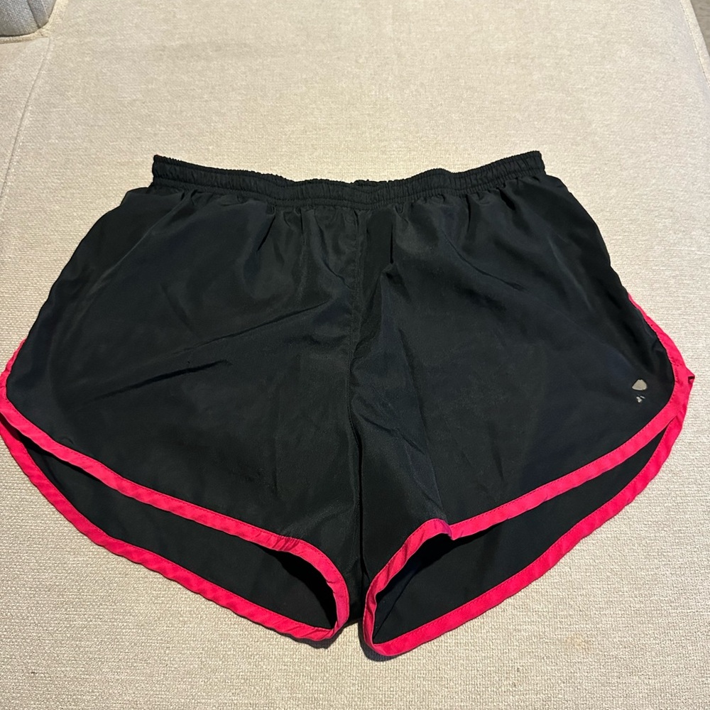 Marika Black Shorts with Pink Trim